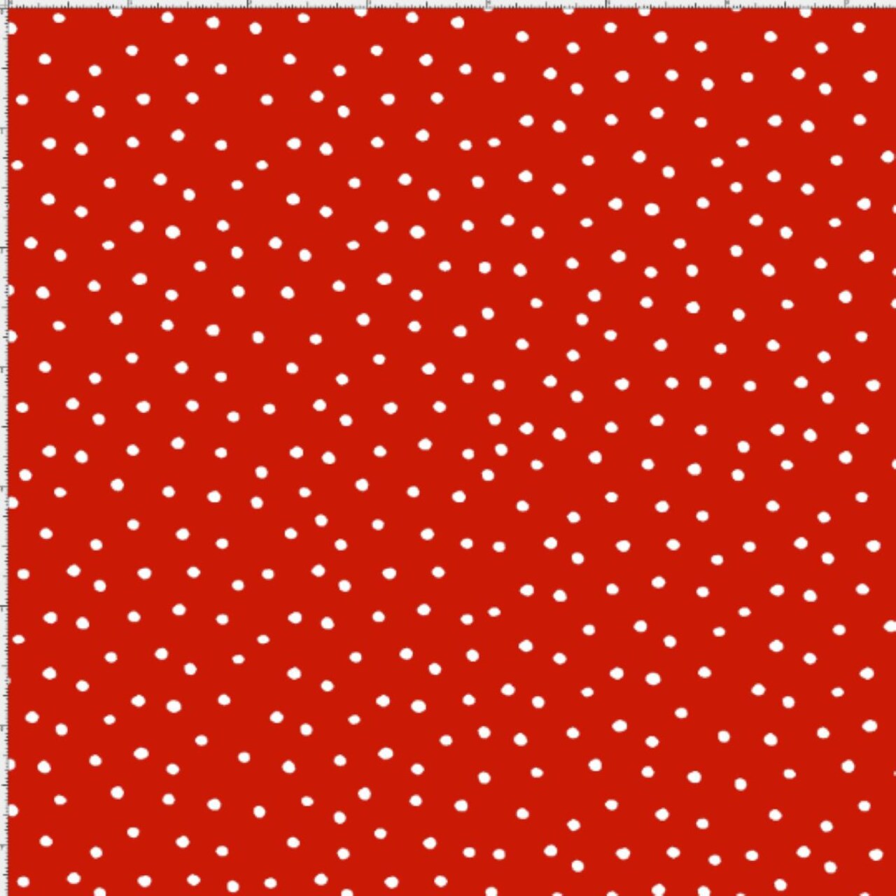 Dinky Dots Red with White Dots Cotton Fabric by Loralie Designs